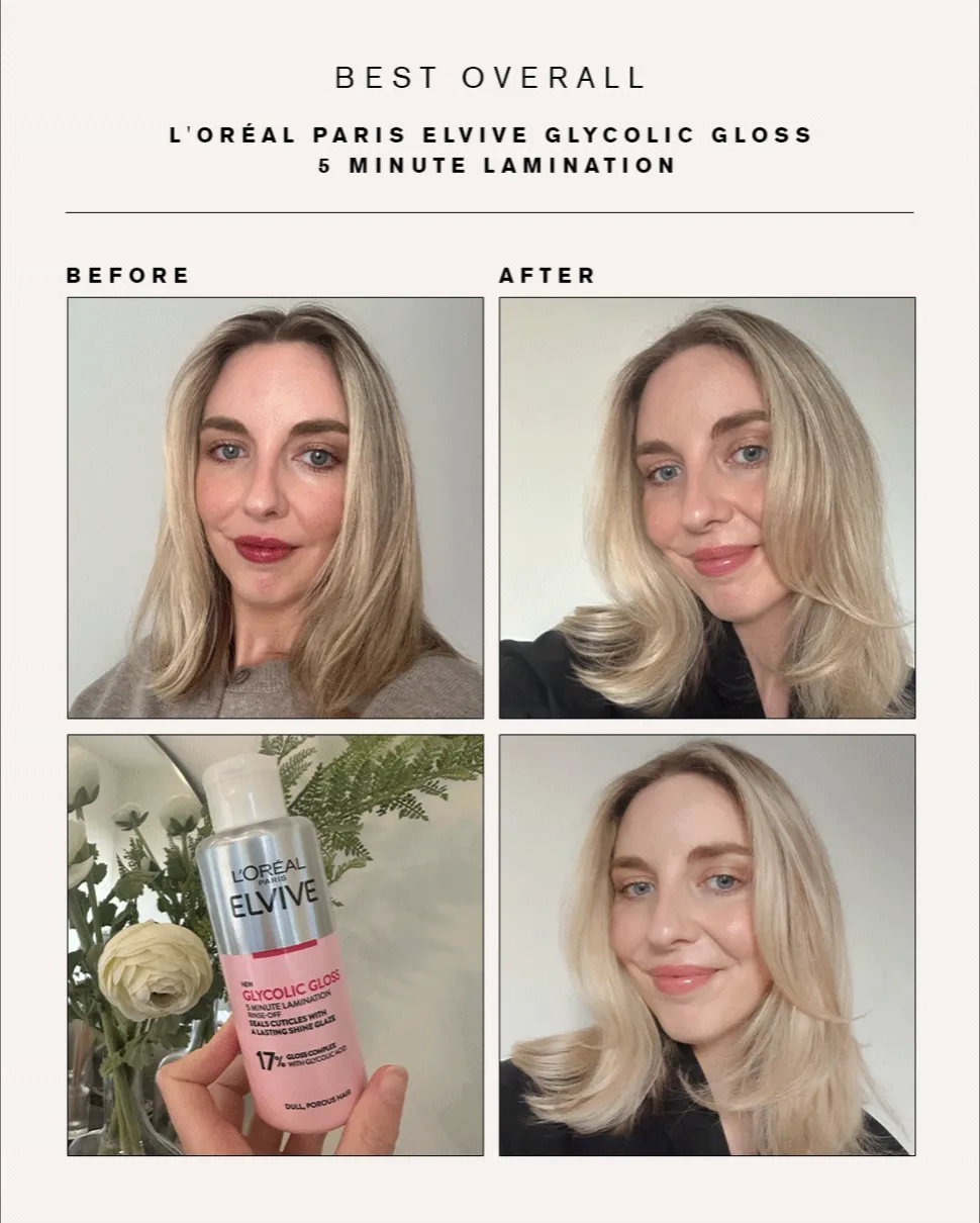 Hair Gloss: The Ultimate 2025 Guide to Shiny, Healthy Hair 2 Best Overall L'Oréal Paris Elvive Glycolic Gloss 5 Minute Lamination