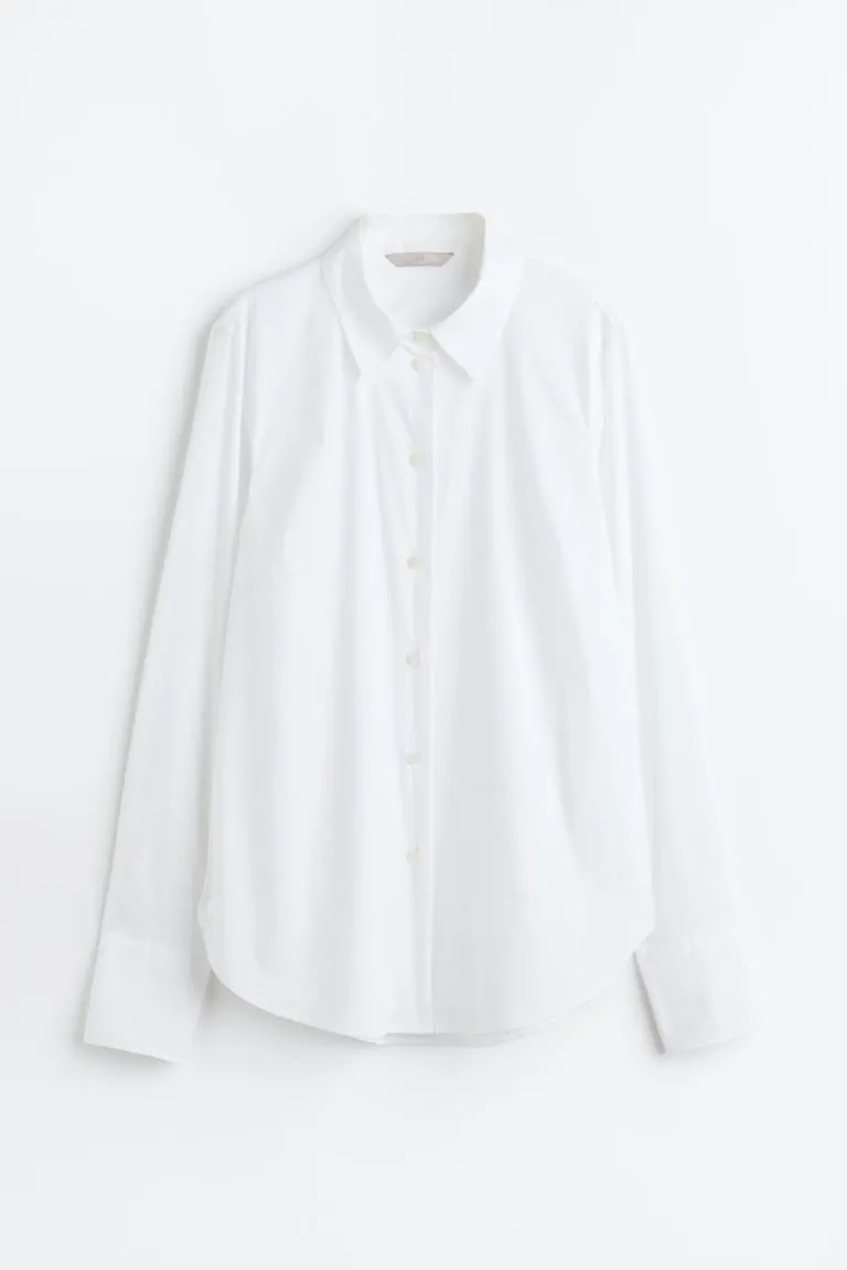 Top Spring Fashion Trends for Moms in Los Angeles: What Stylish Moms Are Wearing Now 18 Cotton-Blend Shirt