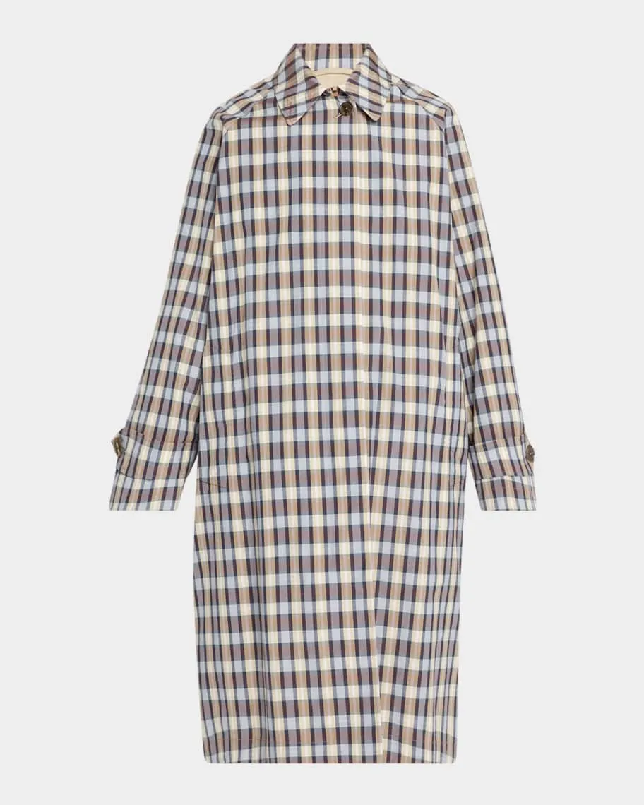 Top Spring Fashion Trends for Moms in Los Angeles: What Stylish Moms Are Wearing Now 23 Tavishina Check Long Coat