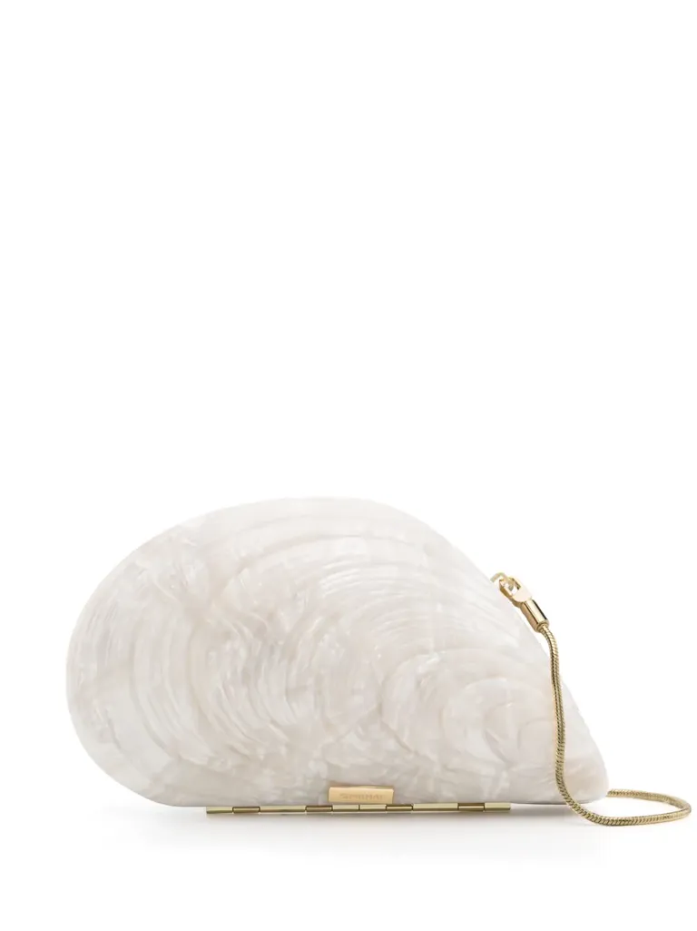 Elegant Style Secrets: Top Fashion & Home Decor Ideas to Elevate Your Look and Living Space 7 Bridget Pearl Oyster Clutch Bag