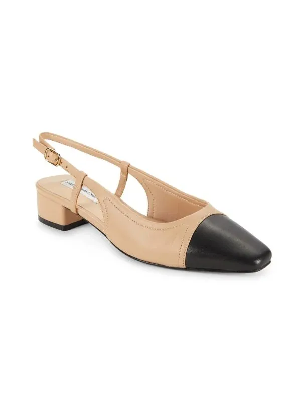 French Girl Shoe Trend: These Parisian Street Style Secrets Are Taking Over 2025 10 Mia 33mm Leather Slingback Pumps