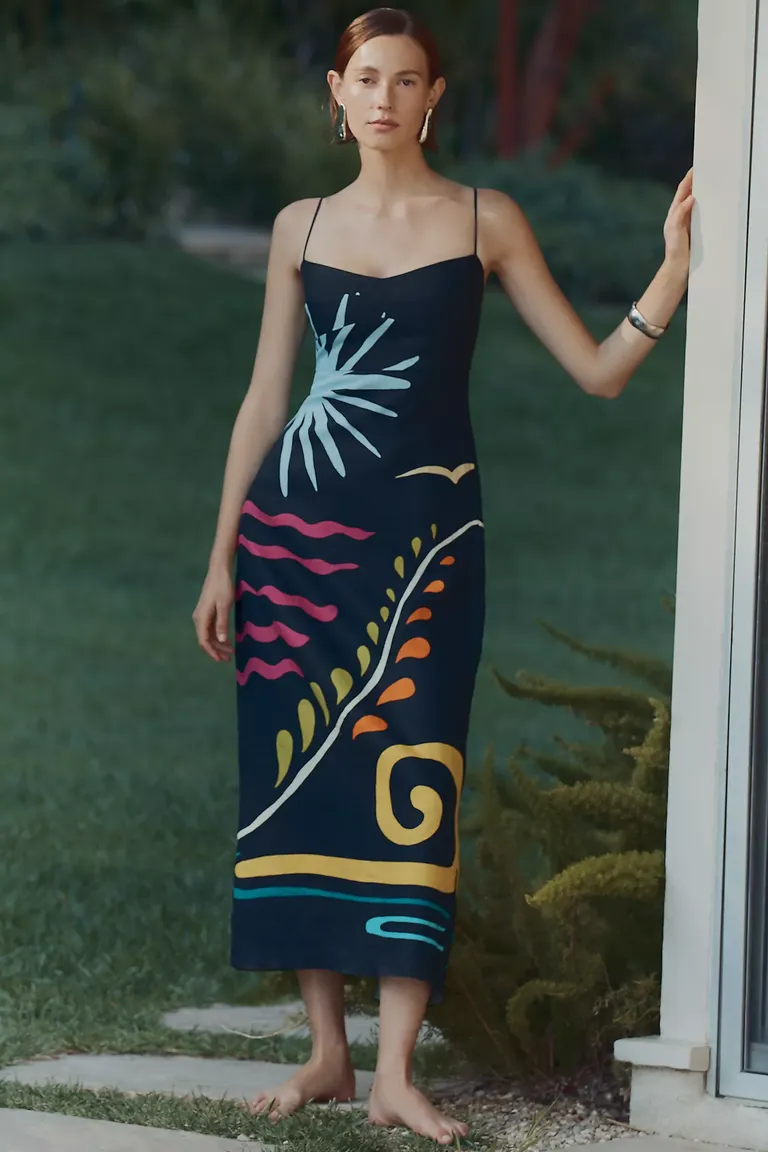 The Timeless Anti-Trend Summer Dress French & Italian Women Adore 7 Paloma Sleeveless Linen Midi Dress