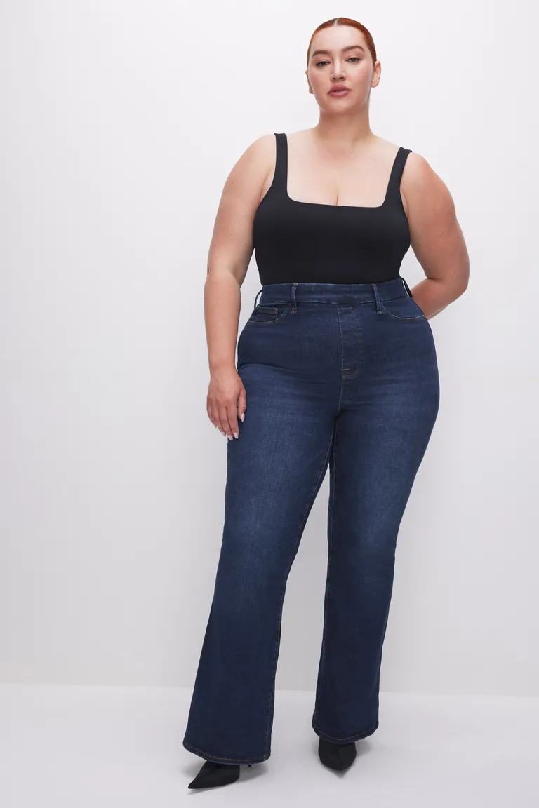 The Best Plus-Size Jeans for Every Body Type—10 Stylish Picks You'll Lov 9 Power Stretch Pull-On Flare Jeans