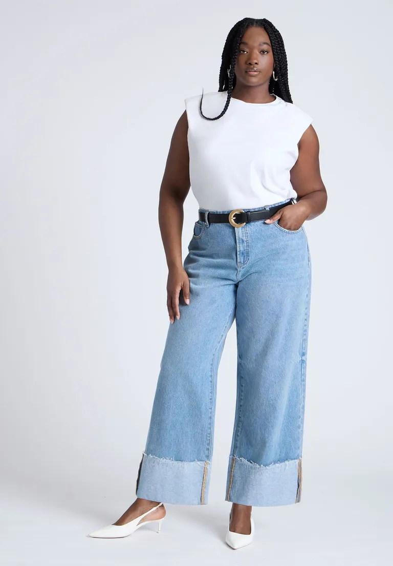 The Best Plus-Size Jeans for Every Body Type—10 Stylish Picks You'll Lov 3 Tall Cuff Jean