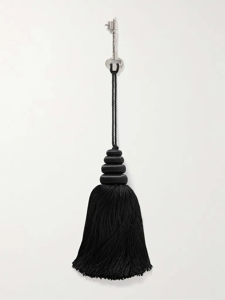 Elegant Style Secrets: Top Fashion & Home Decor Ideas to Elevate Your Look and Living Space 3 Tasseled Satin and Silver Bag Charm