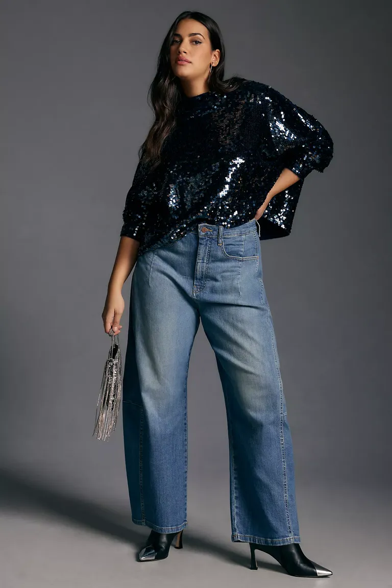 The Best Plus-Size Jeans for Every Body Type—10 Stylish Picks You'll Lov 5 The Kenna Mid-Rise Heritage Barrel Jeans by Pilcro