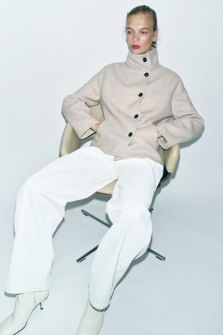 Zara's Hottest Items Right Now 2 Wool Blend Short Coat