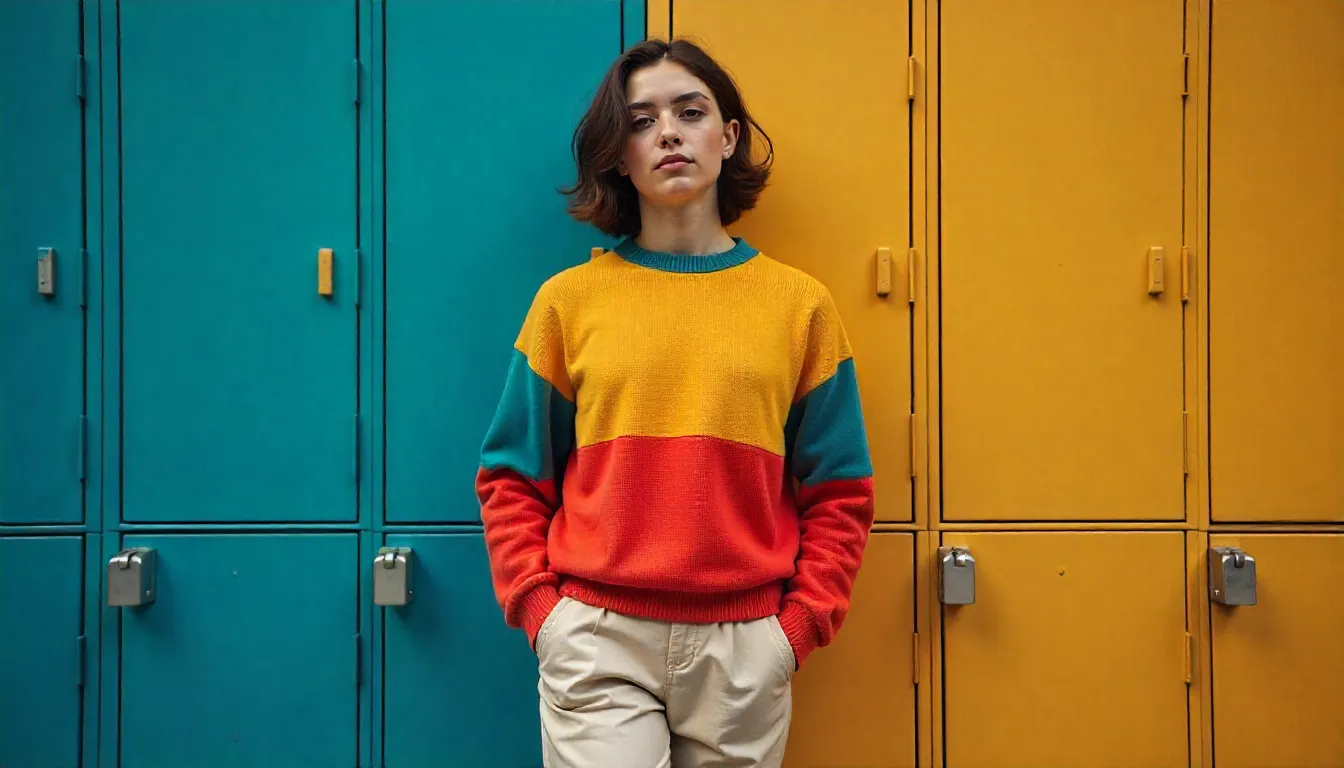 Back to School Outfits for High School 2025 10 Colorblock Confidence